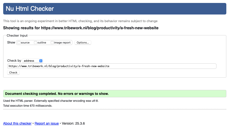 w3c html validator